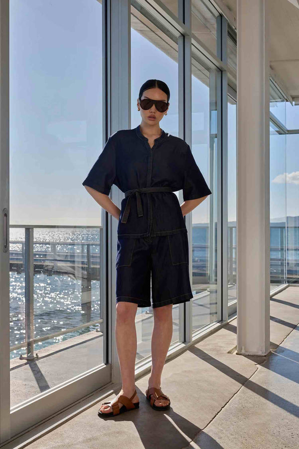 Axis Longline Short - Indigo
