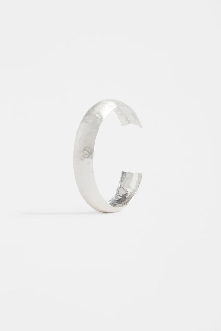 Gild Thin Cuff Bangle – Silver