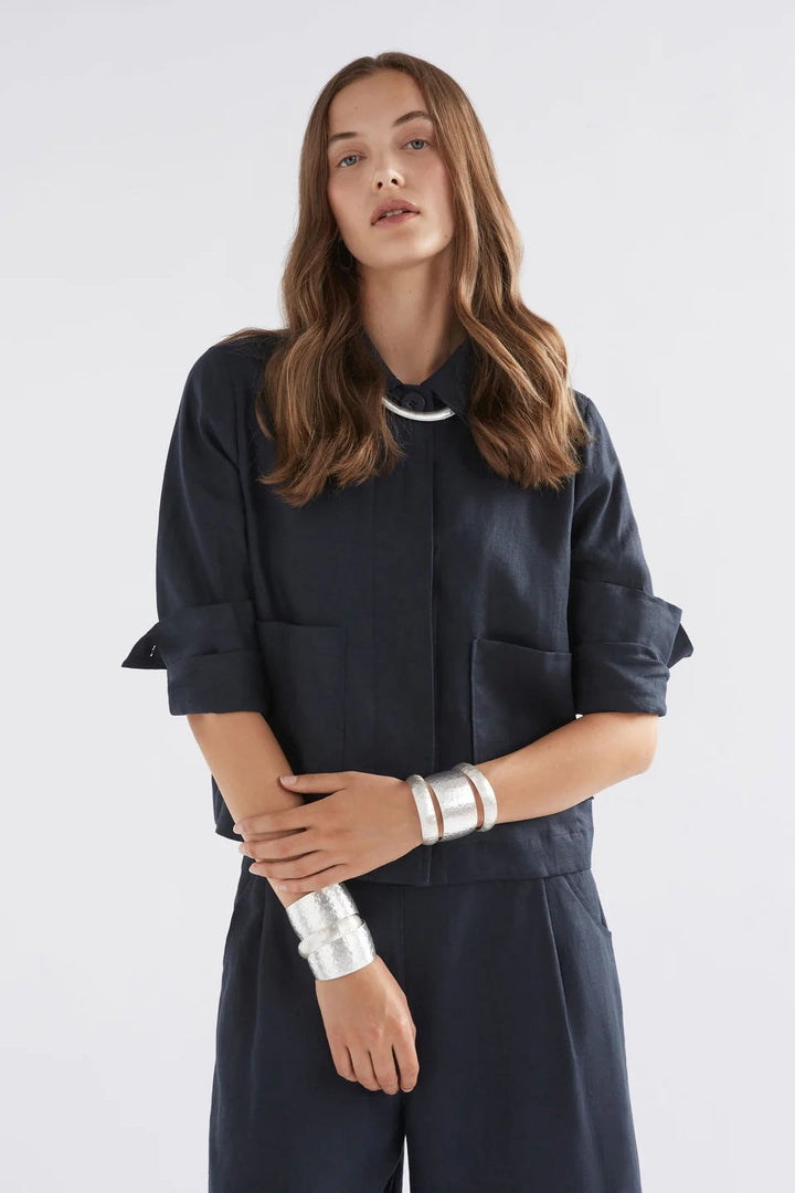 Gild Thin Cuff Bangle – Silver