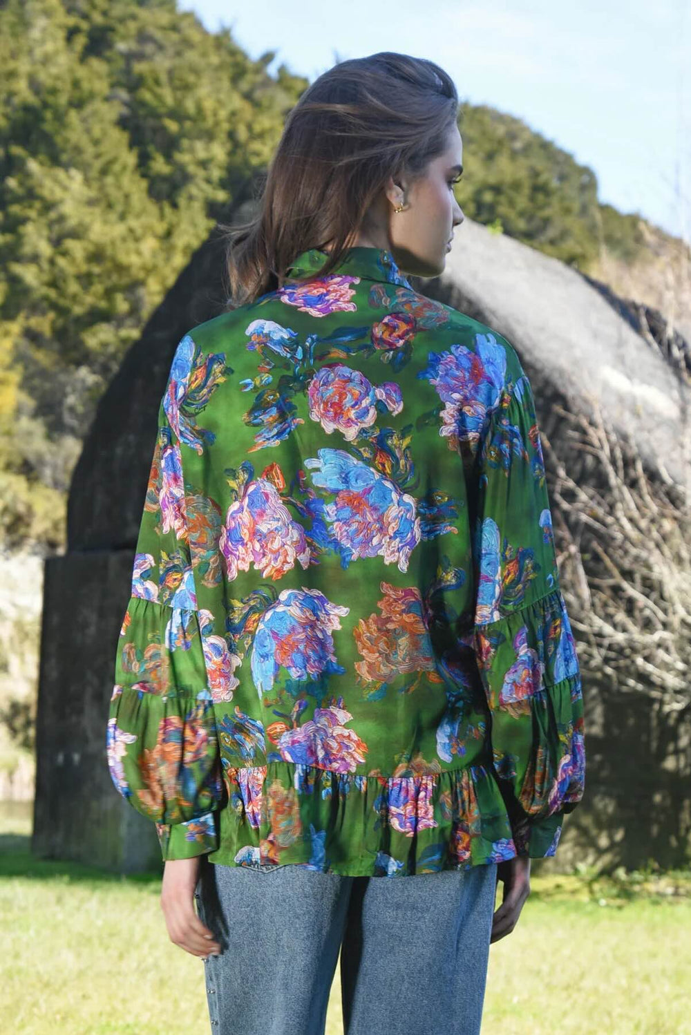 Flounce on Blouse