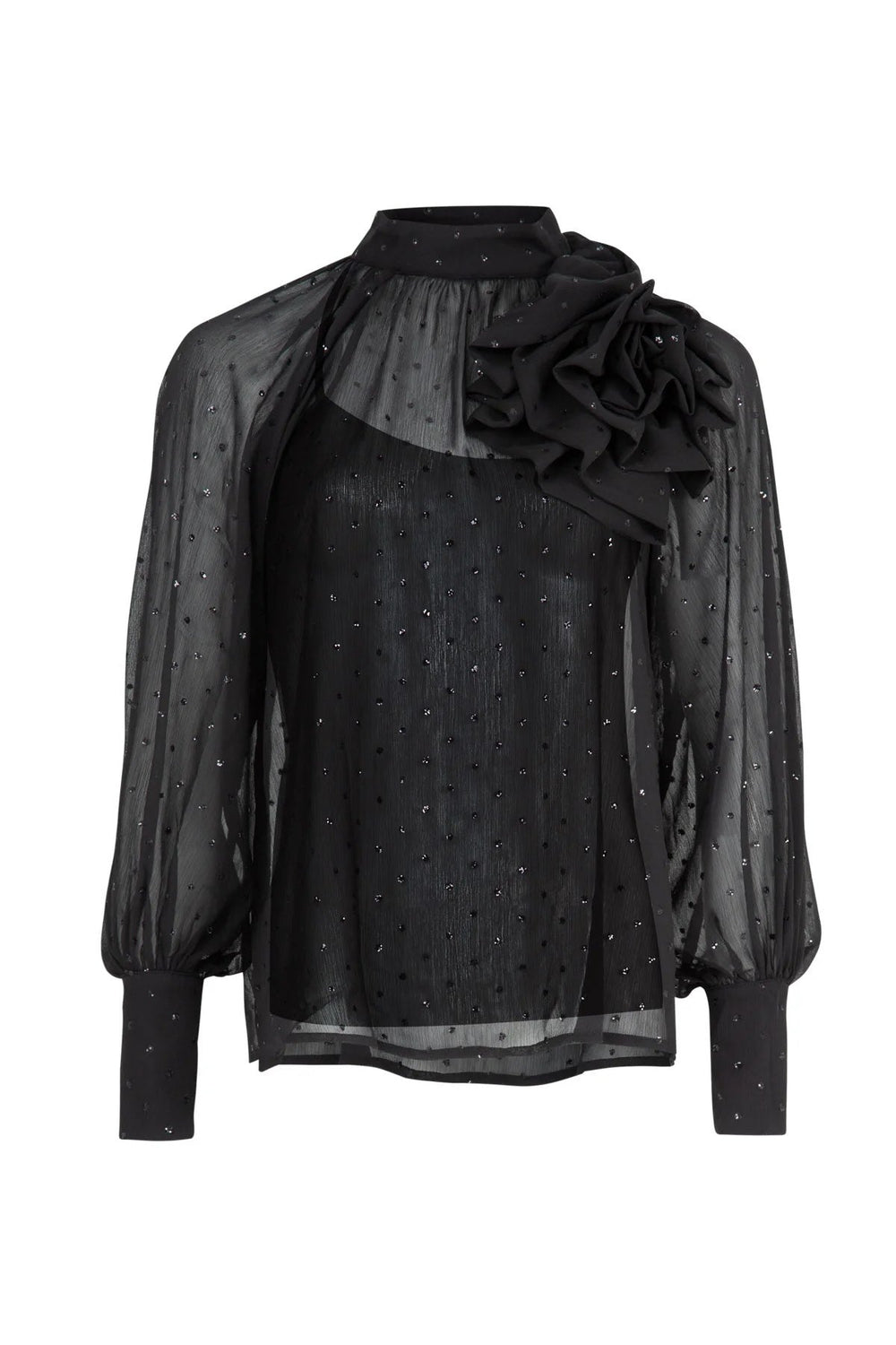 Sew Fancy Blouse - Black