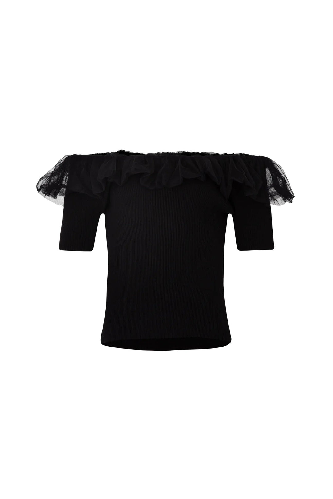 Stay Tulle Top – Black