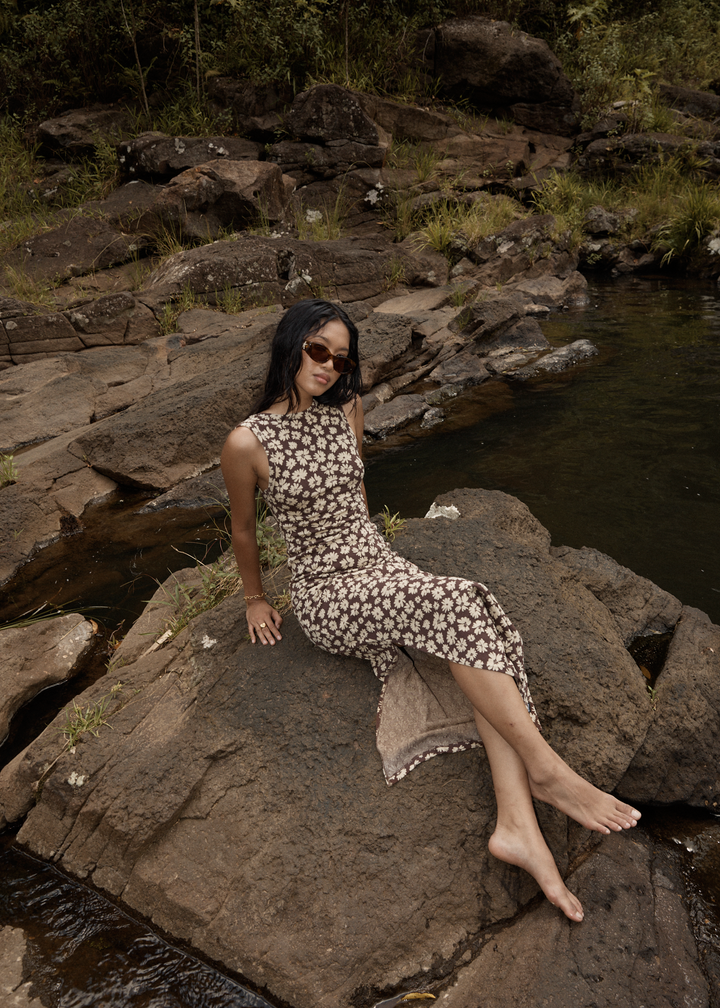 Astoria Maxi Dress – Coffee