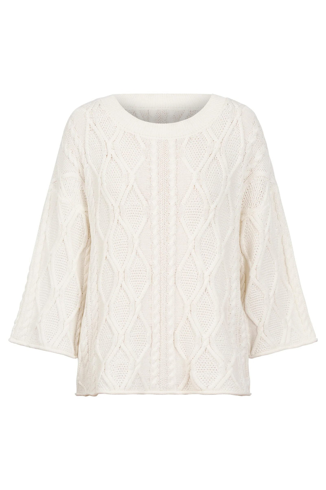 Casa Cable Jumper – White
