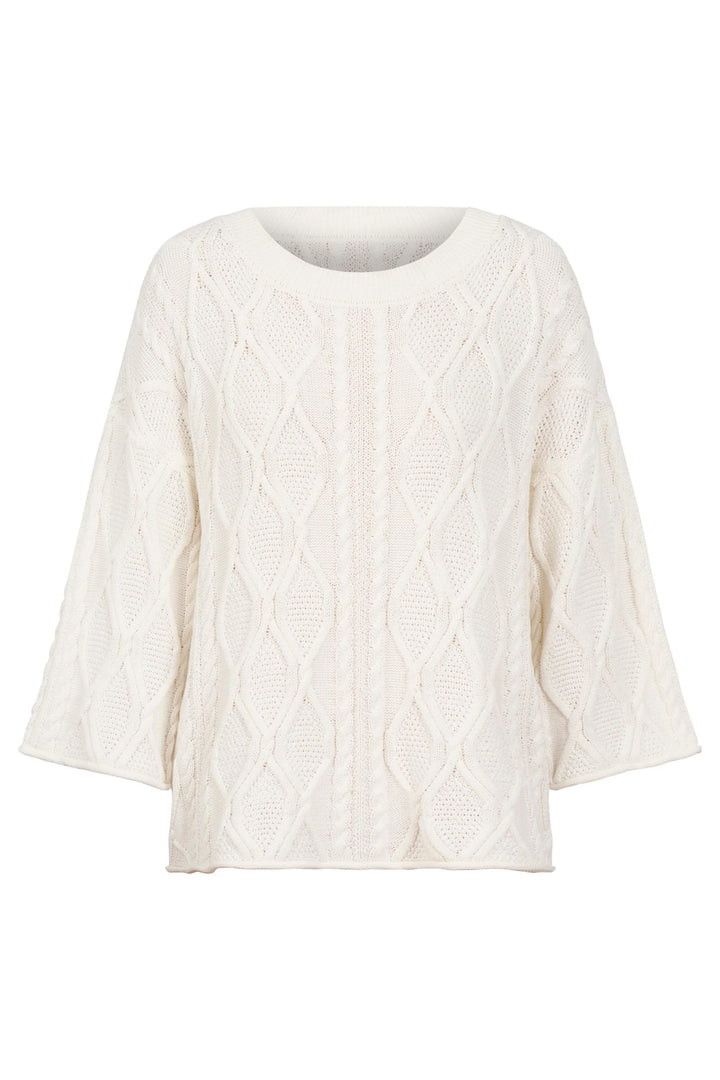 Casa Cable Jumper – White