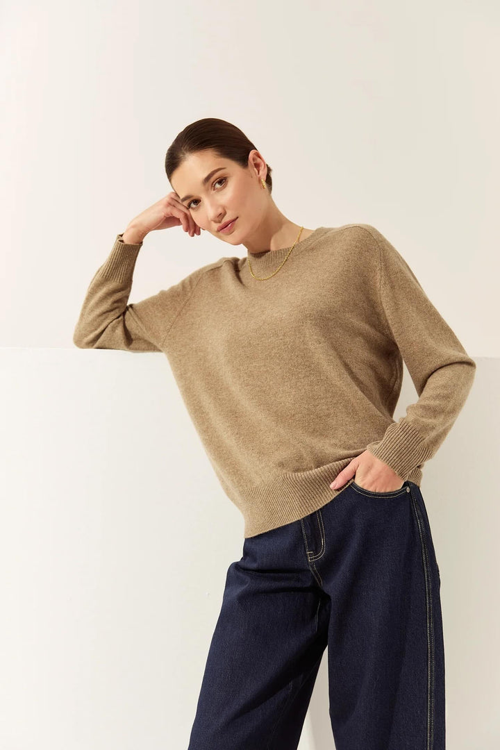 Cashmere Crew Neck Jumper – Nutmeg