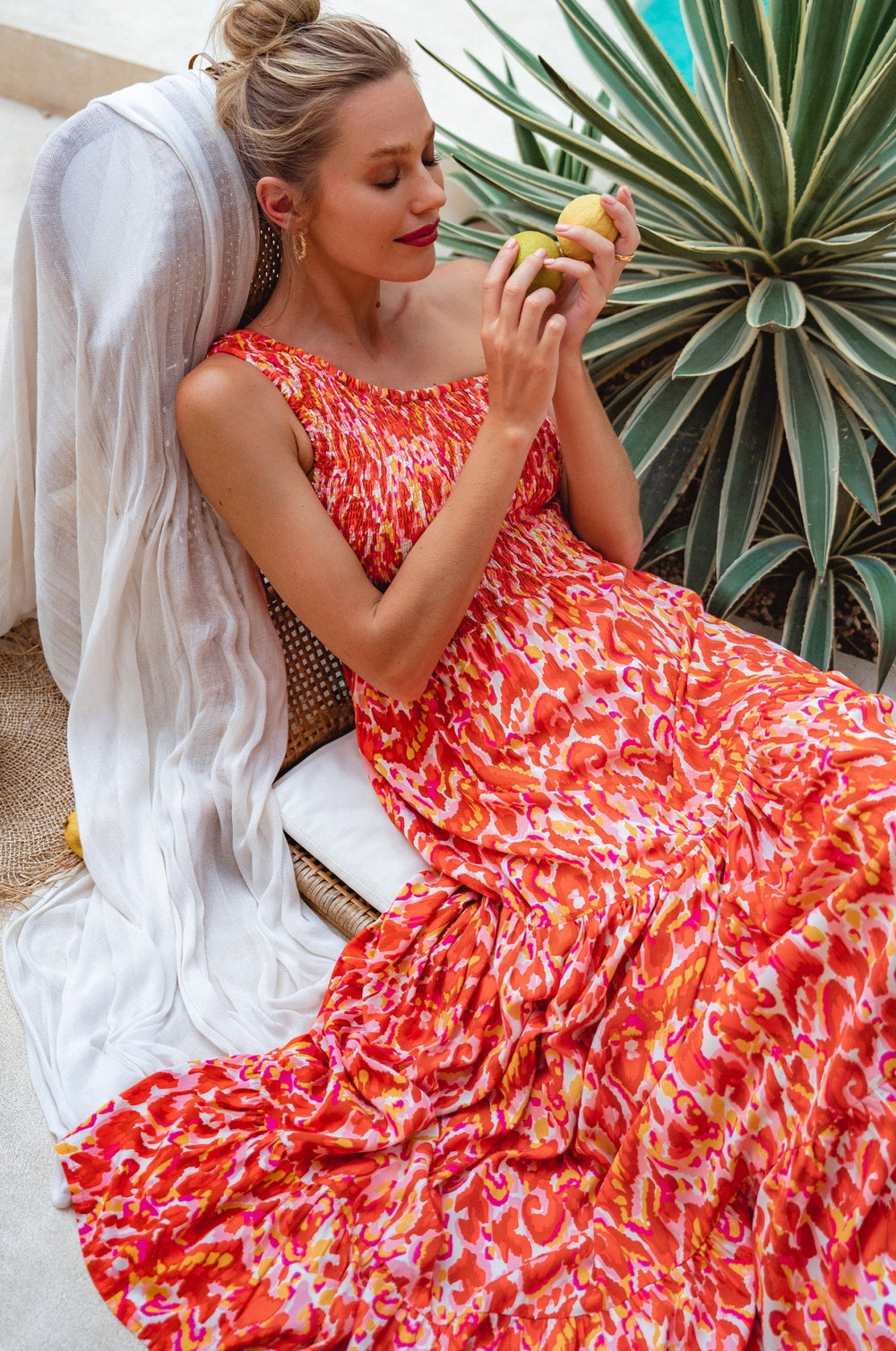 Womens Cassandra One Shoulder Maxi Dress - Cubana