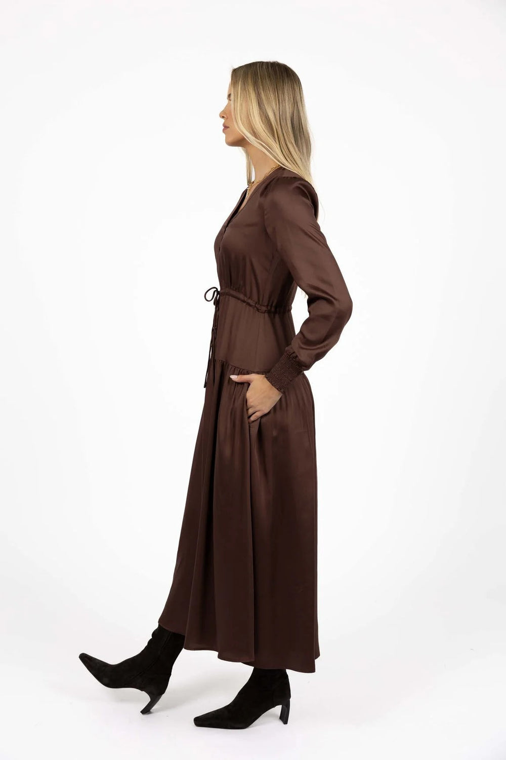 Celeste Dress- Cocoa