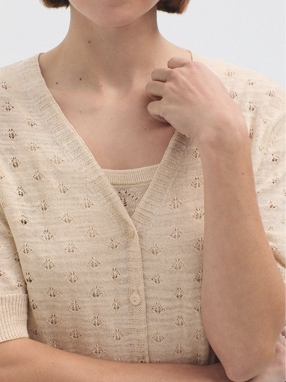 Openwork Cardigan