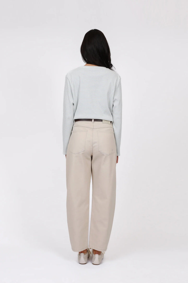 The Curve Barrel Pants – Stone