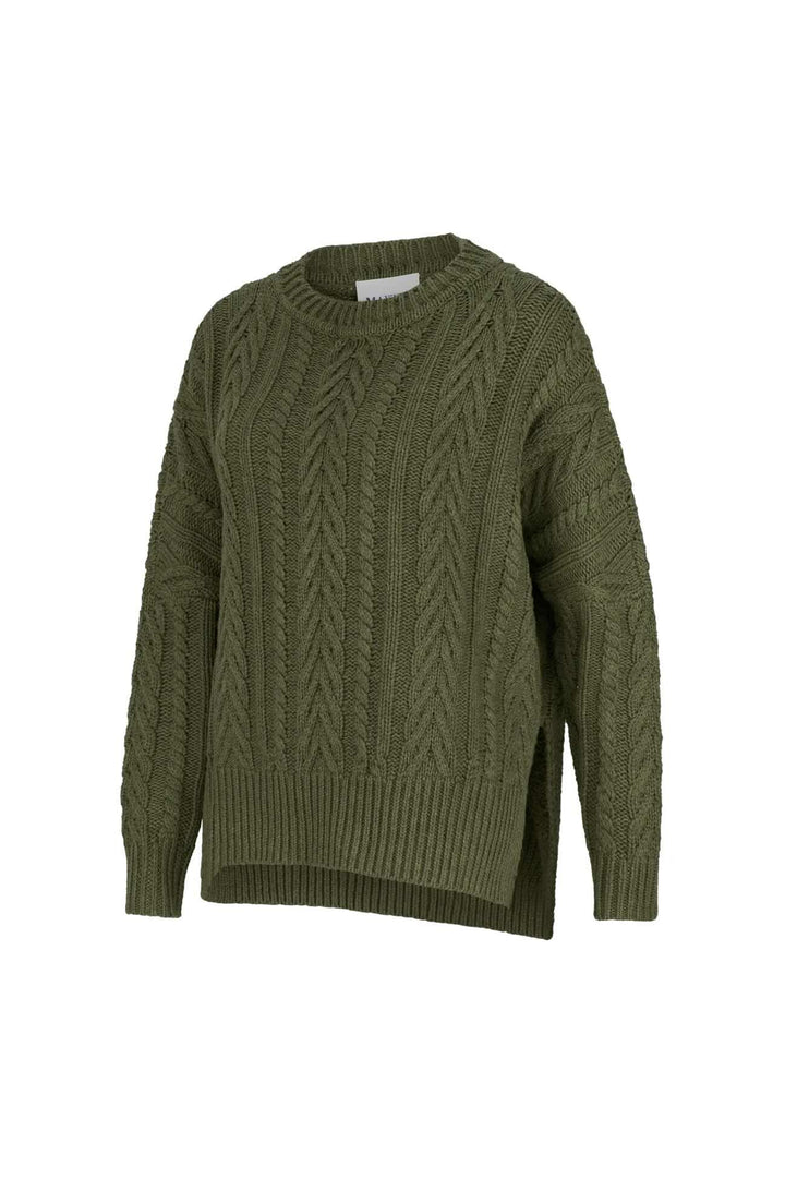Maxted Soft Cable Pullover – Khaki