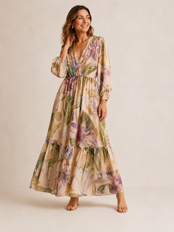 Dixie Diva Dress in Cipria Print