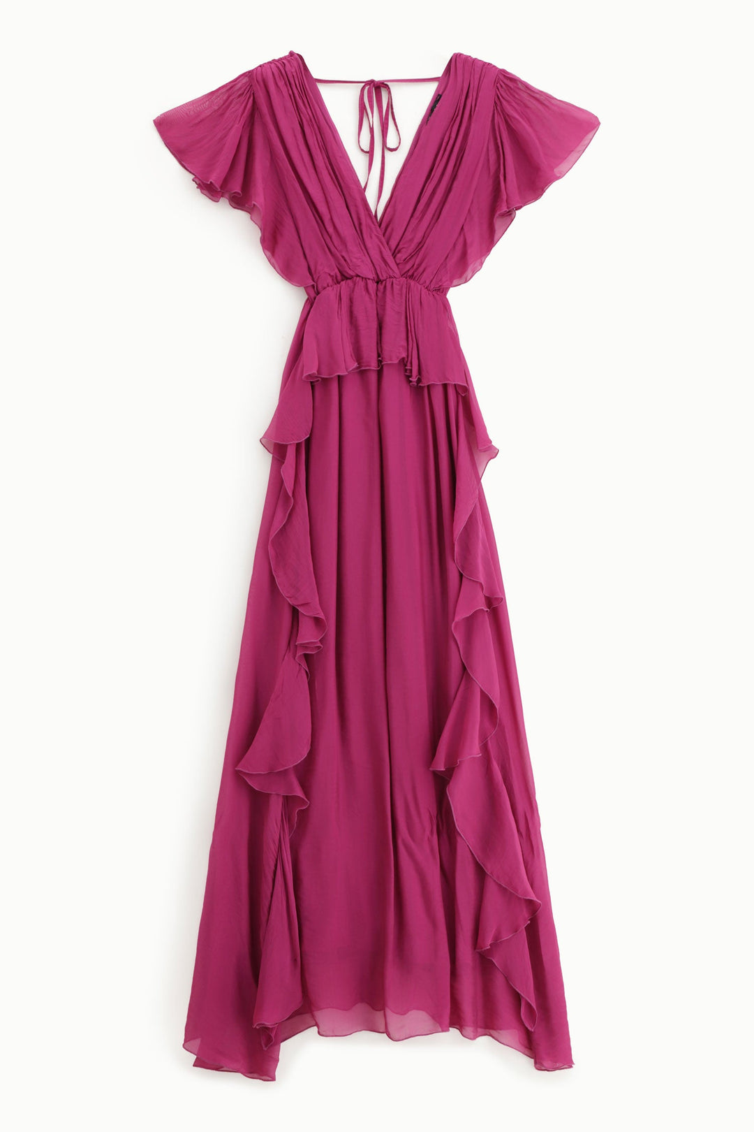 Dixie Frill Magenta Dress