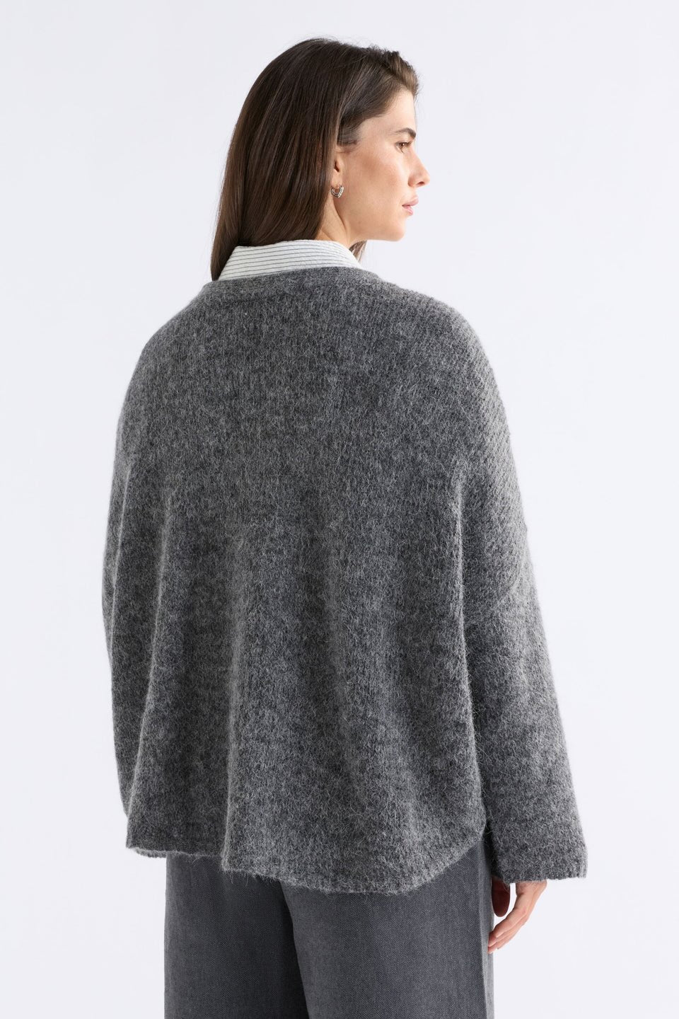 ELK Agna Sweater - Mid Grey Marle