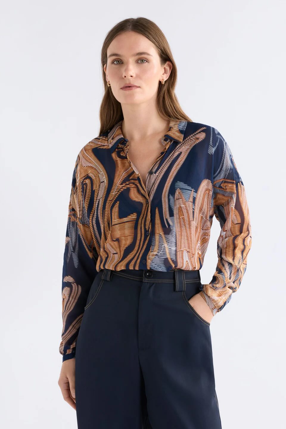 ELK Eir Sheer Shirt - Brandr Print
