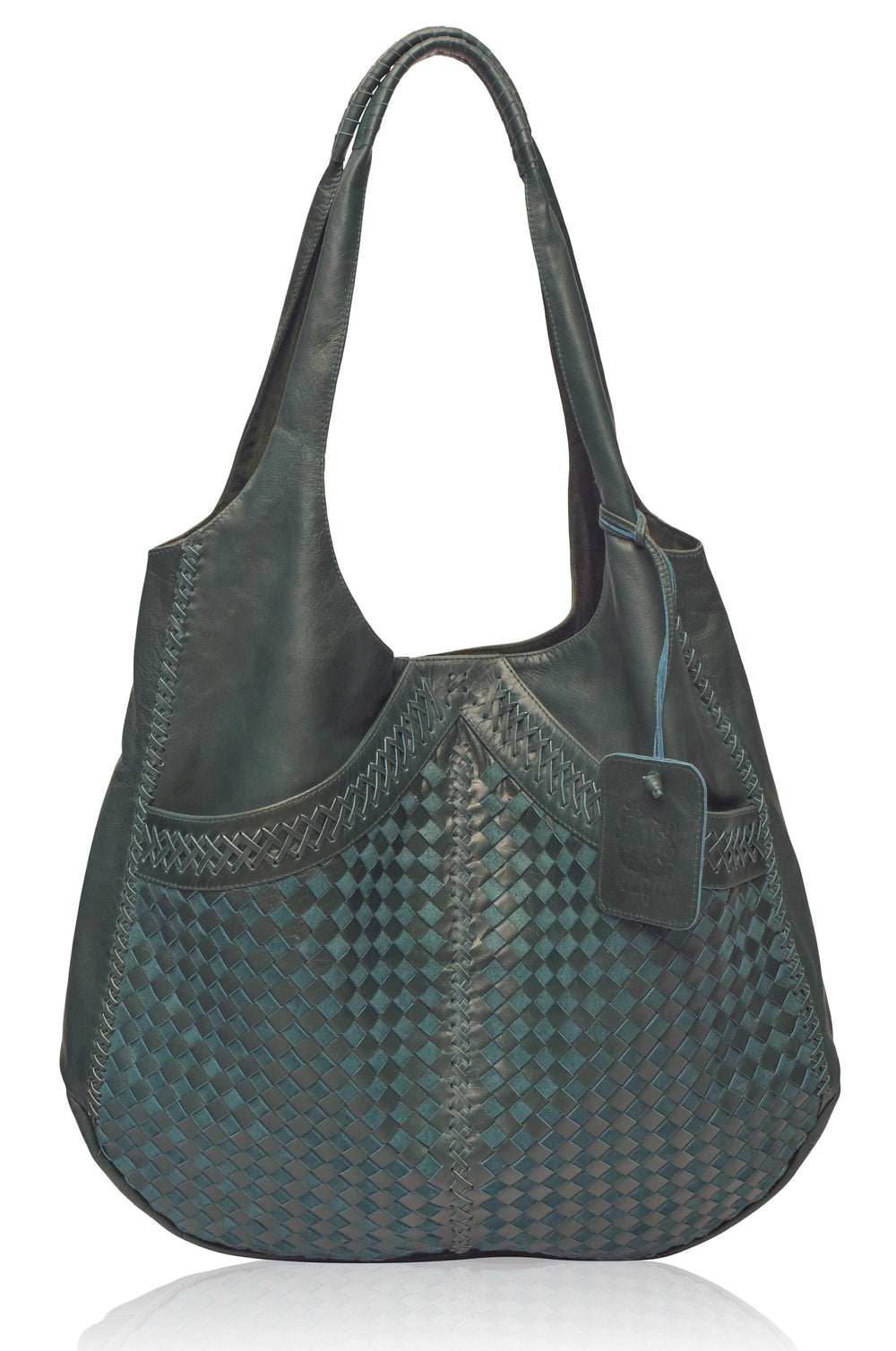 Womens French Lover Oversized Hobo Bag Leather - Vintage Brown