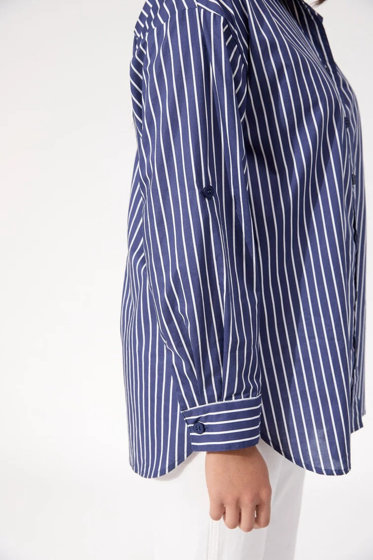 Fairbanks Stripe Shirt - Navy