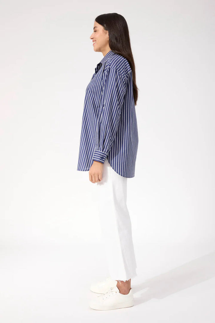 Fairbanks Stripe Shirt – Navy