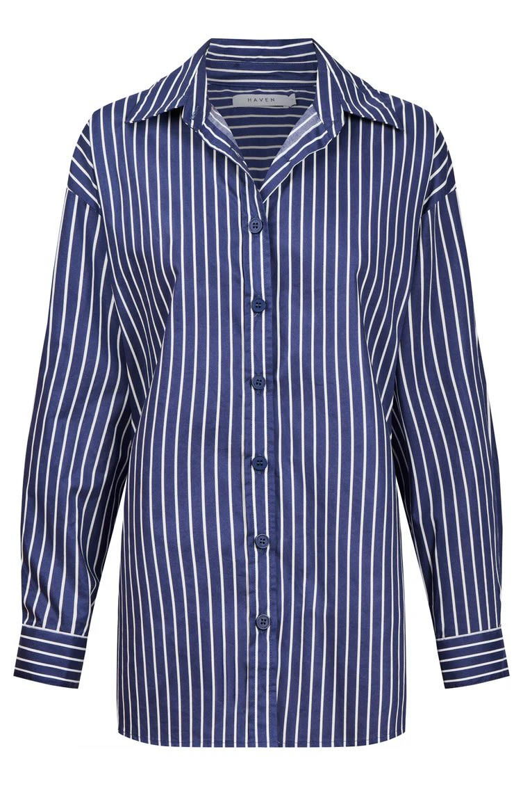 Fairbanks Stripe Shirt - Navy