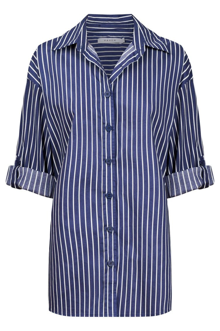 Fairbanks Stripe Shirt – Navy