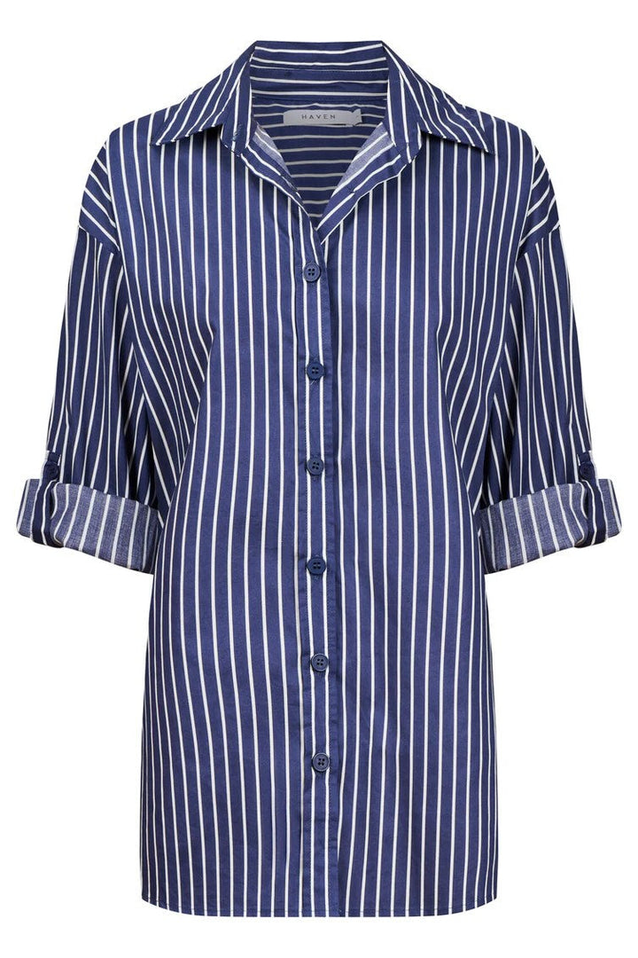Fairbanks Stripe Shirt – Navy