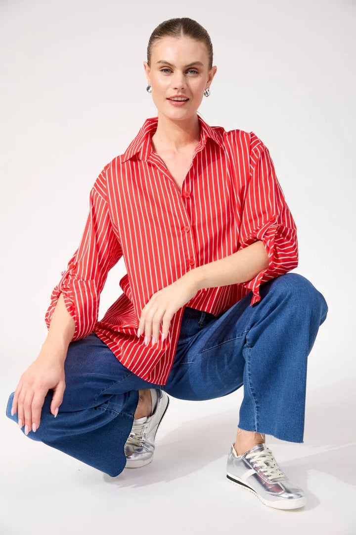 Fairbanks Stripe Shirt – Red