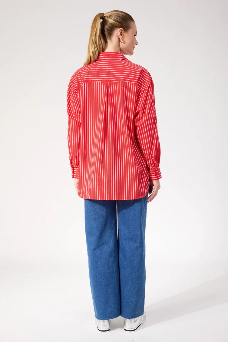 Fairbanks Stripe Shirt - Red
