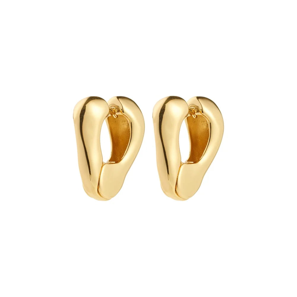 Free Recycled Earrings – Gold Plated