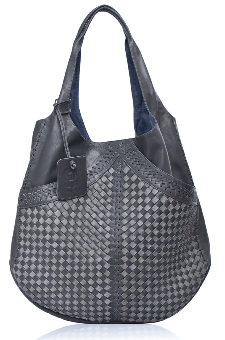 Oversized Leather Hobo Bag