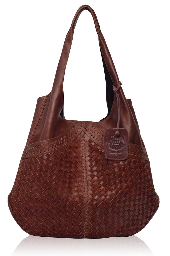 Oversized Leather Hobo Bag