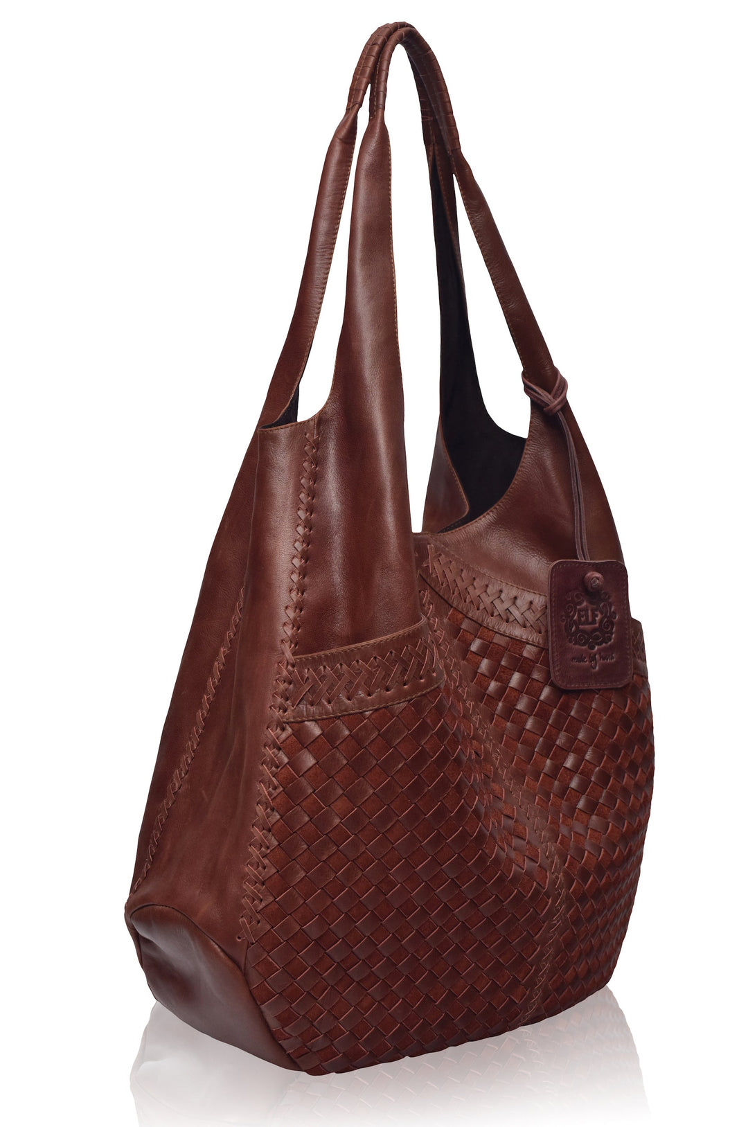 Oversized Leather Hobo Bag