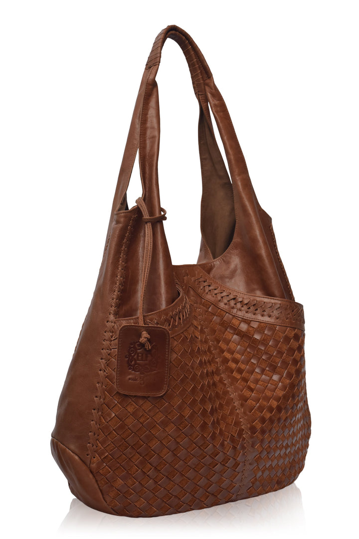 Oversized Leather Hobo Bag