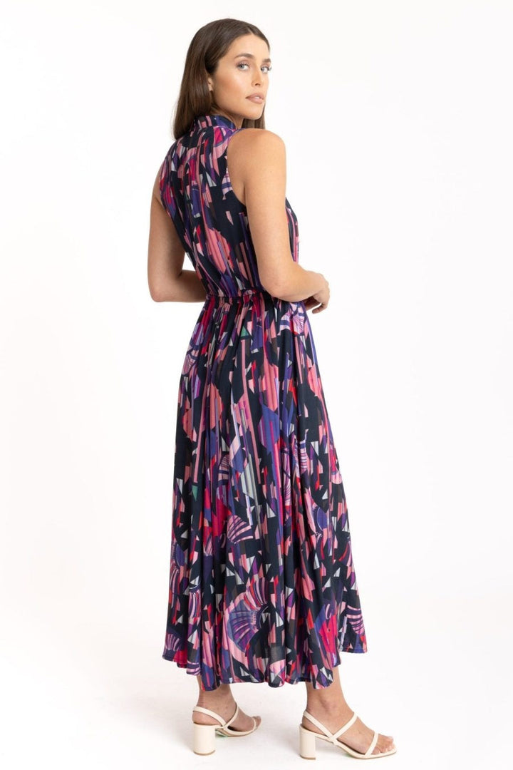 Florence Panelled Midaxi Dress – Geo Print