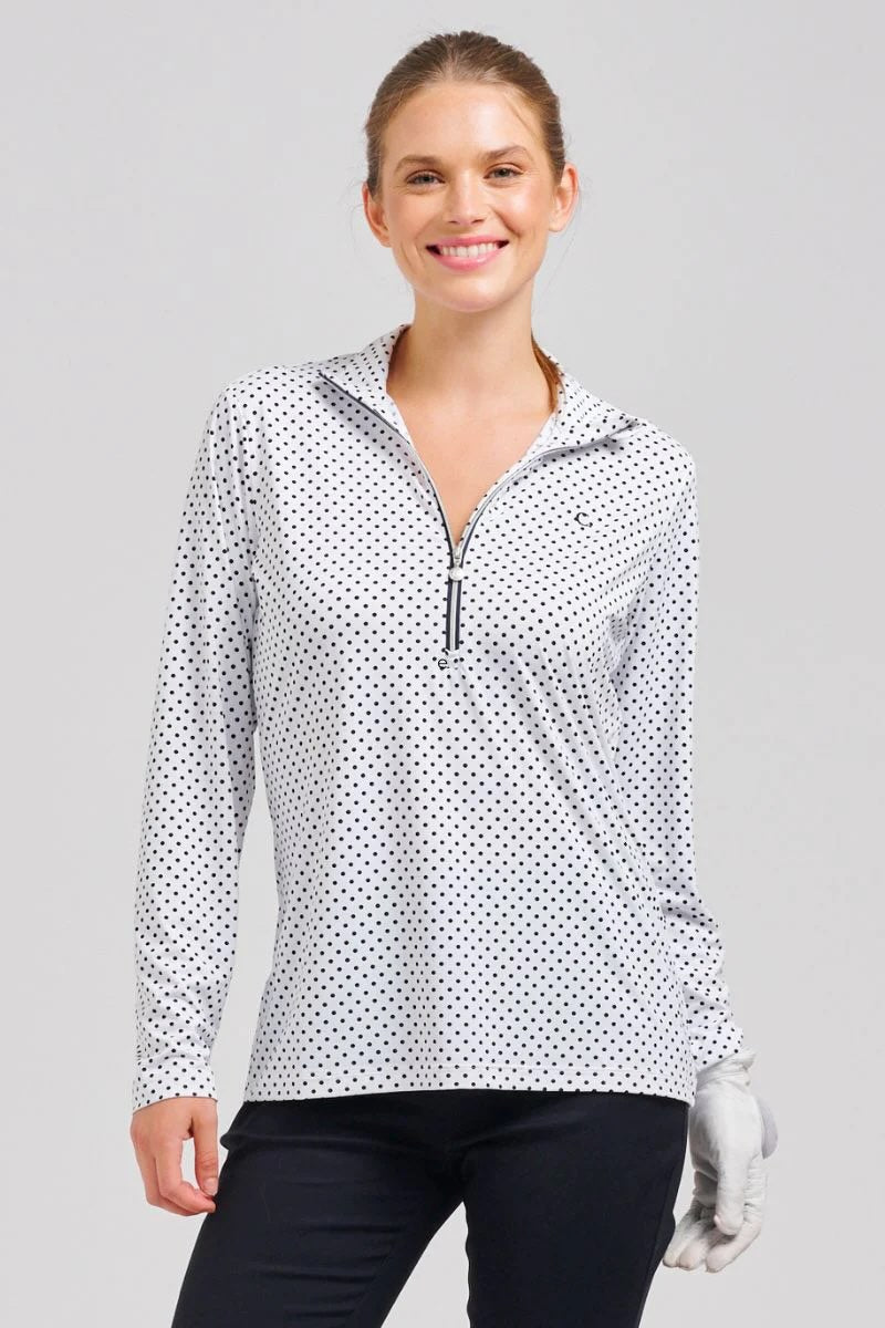 Grange Long Sleeve Shirt – Navy Spot