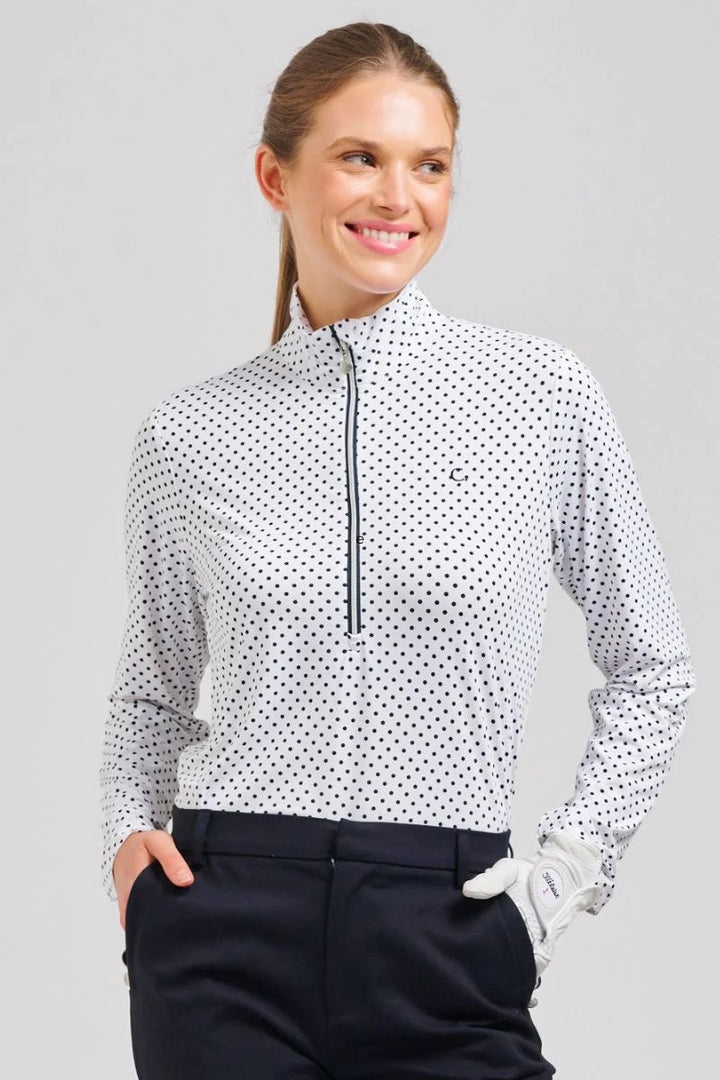 Grange Long Sleeve Shirt – Navy Spot
