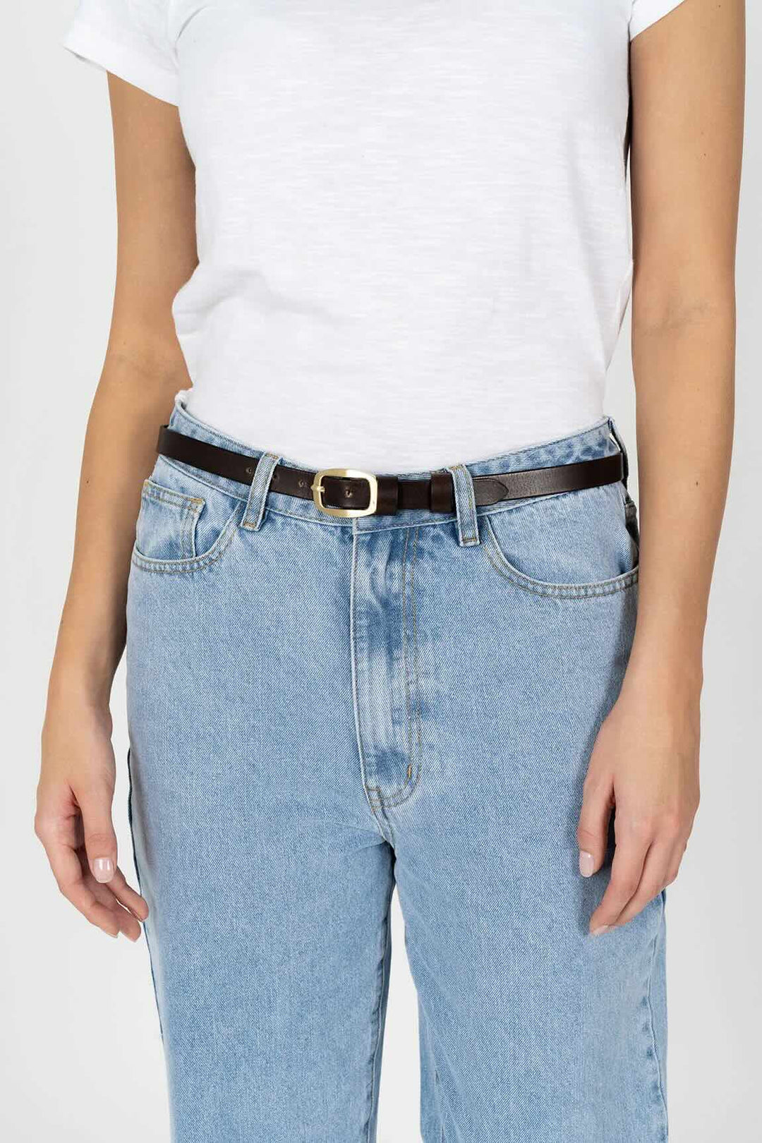 Twiggy Leather Belt – Black