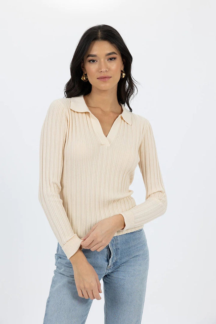 Elise AW24 Top – Cream