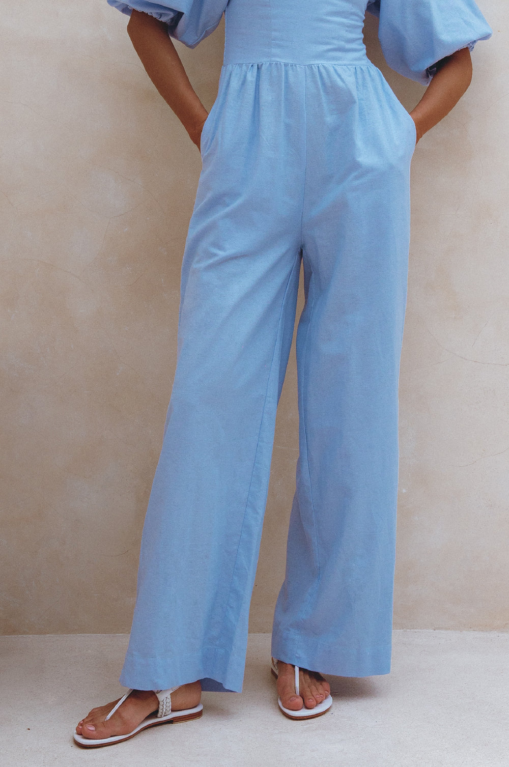 Womens Heaven Bay Linen Jumpsuit - Black