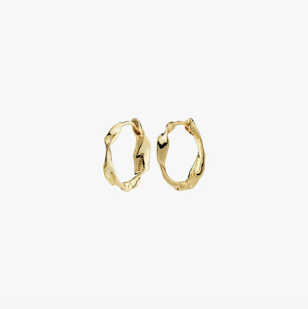 Here Hoop Earrings - Gold Plated