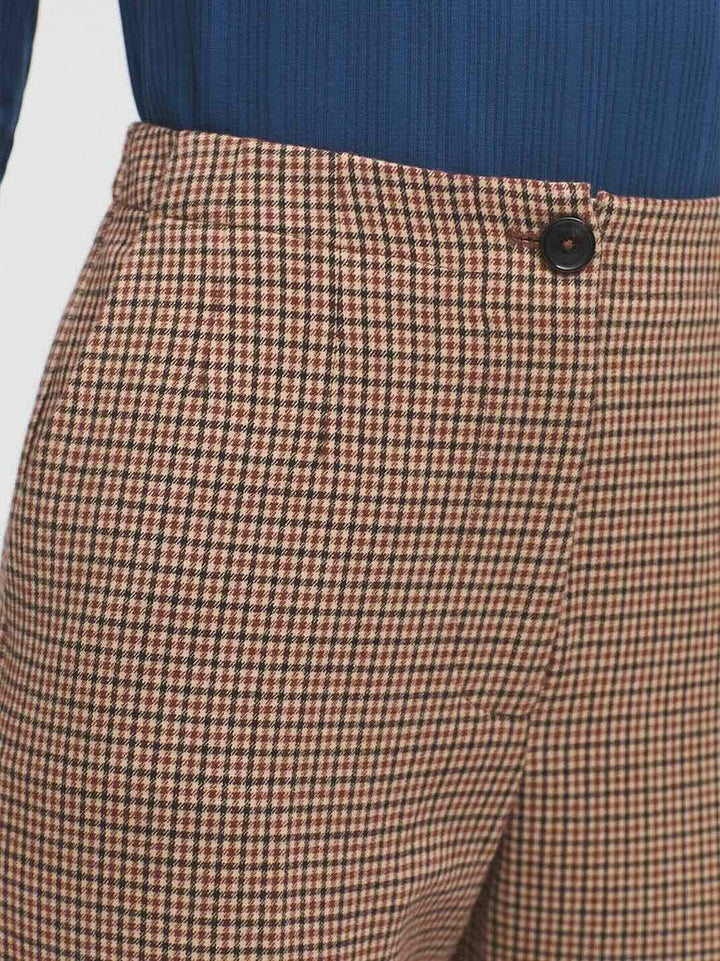 Houndstooth Trousers – Natural