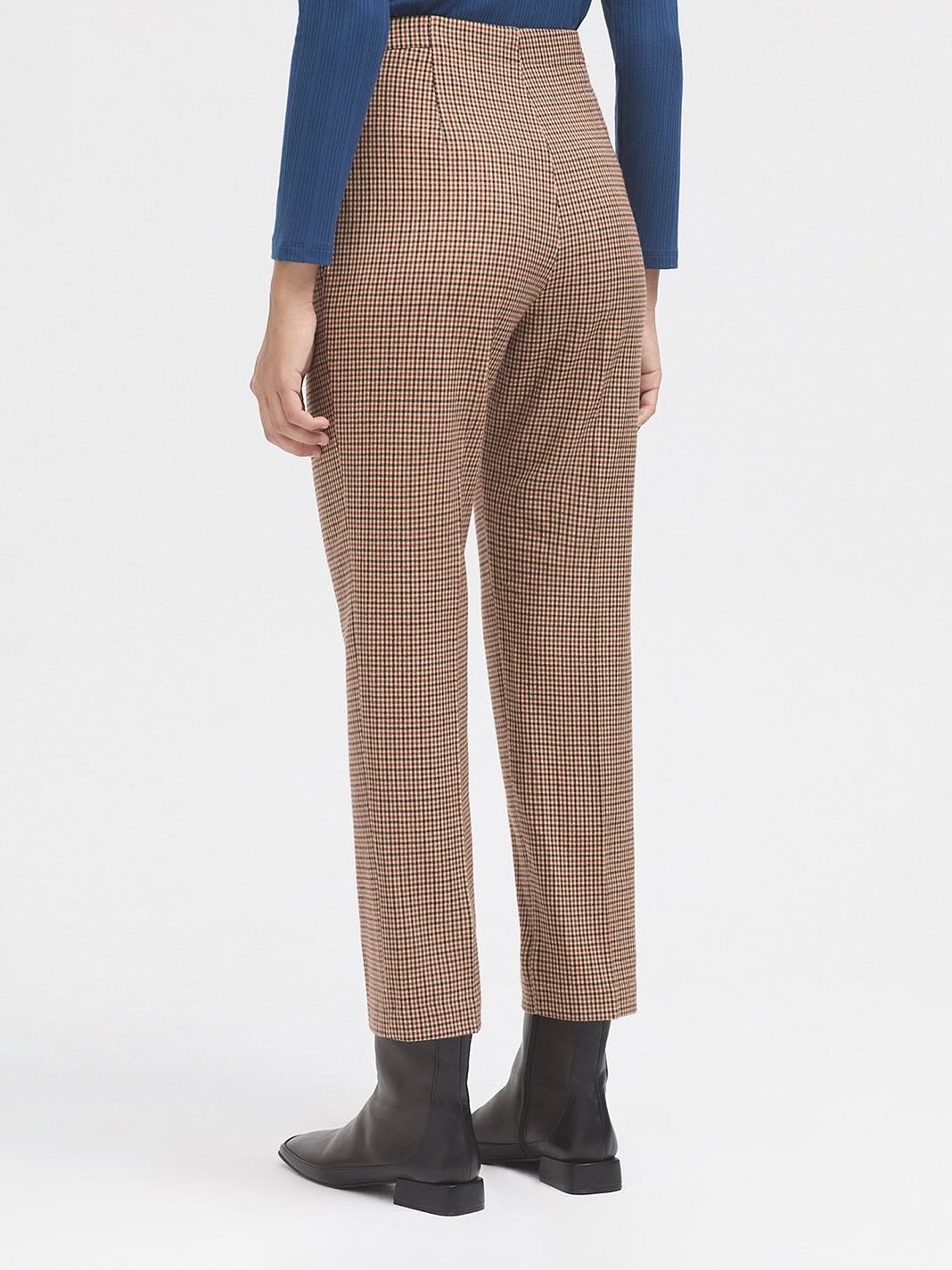 Houndstooth Trousers – Natural