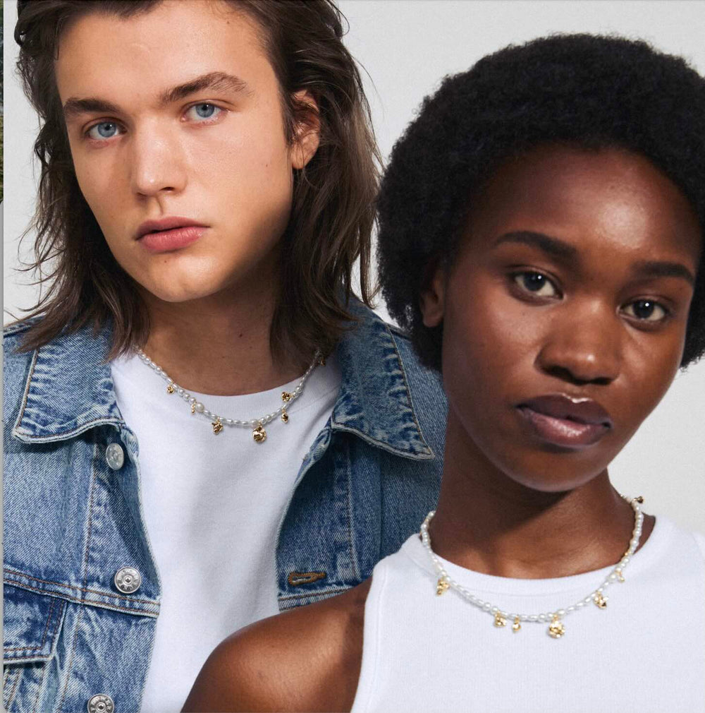 Intent Pearl Necklace - Gold Plated