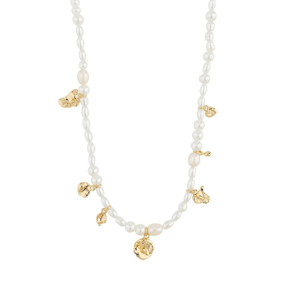 Intent Pearl Necklace - Gold Plated