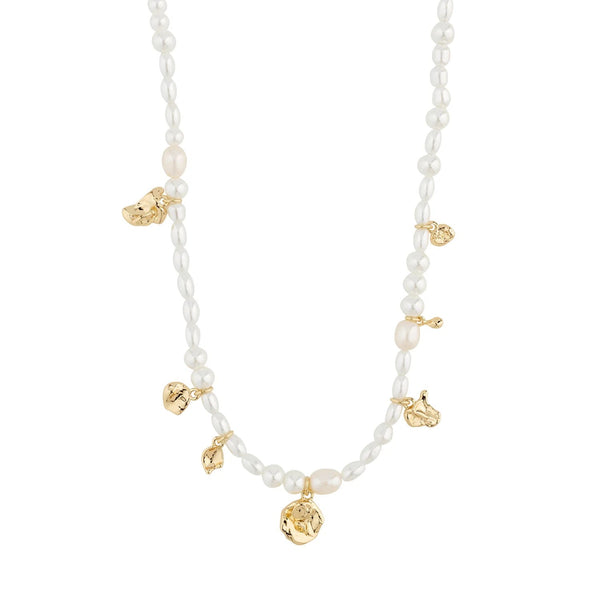 Intent Pearl Necklace - Gold Plated