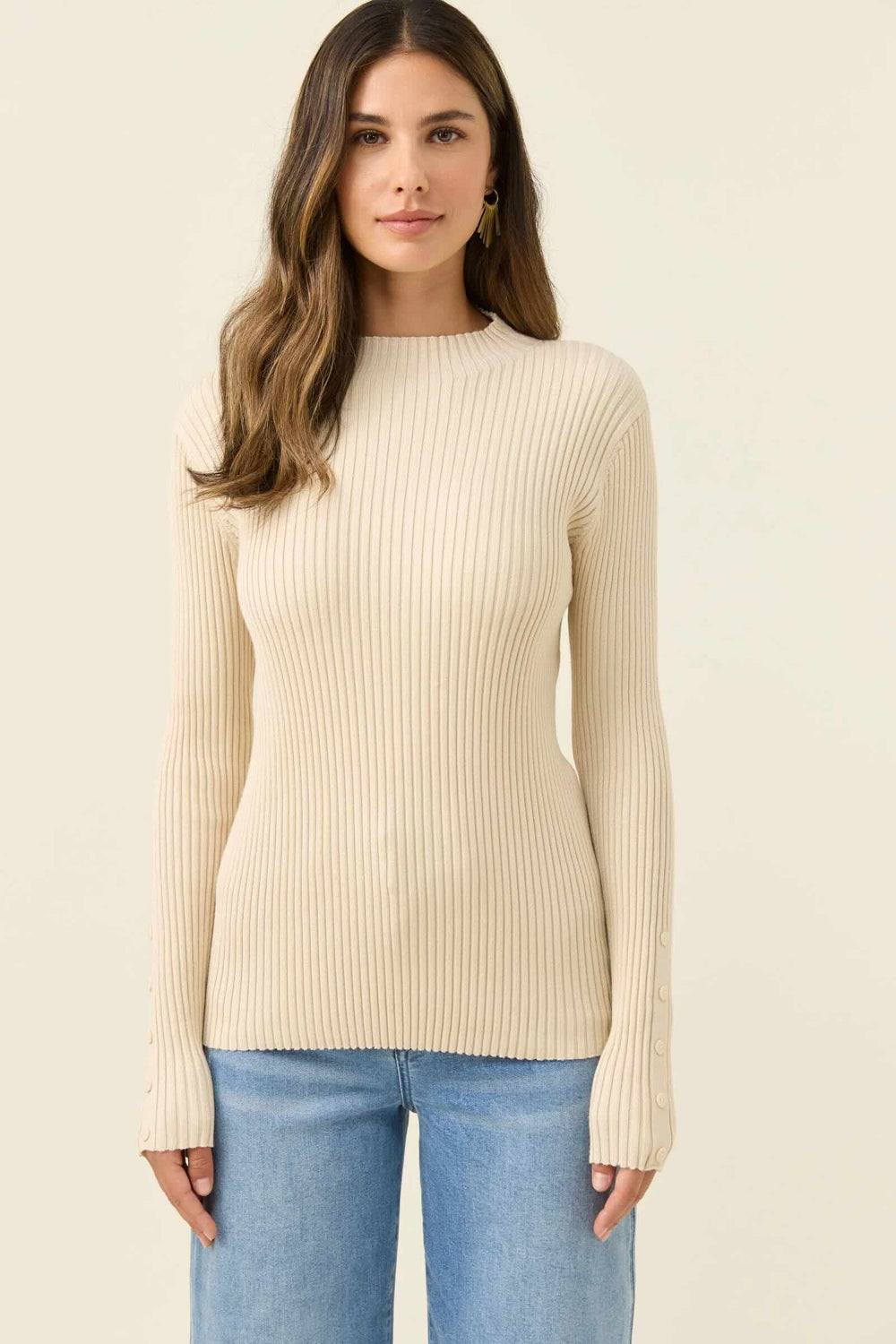Juno Knit Top - Canvas