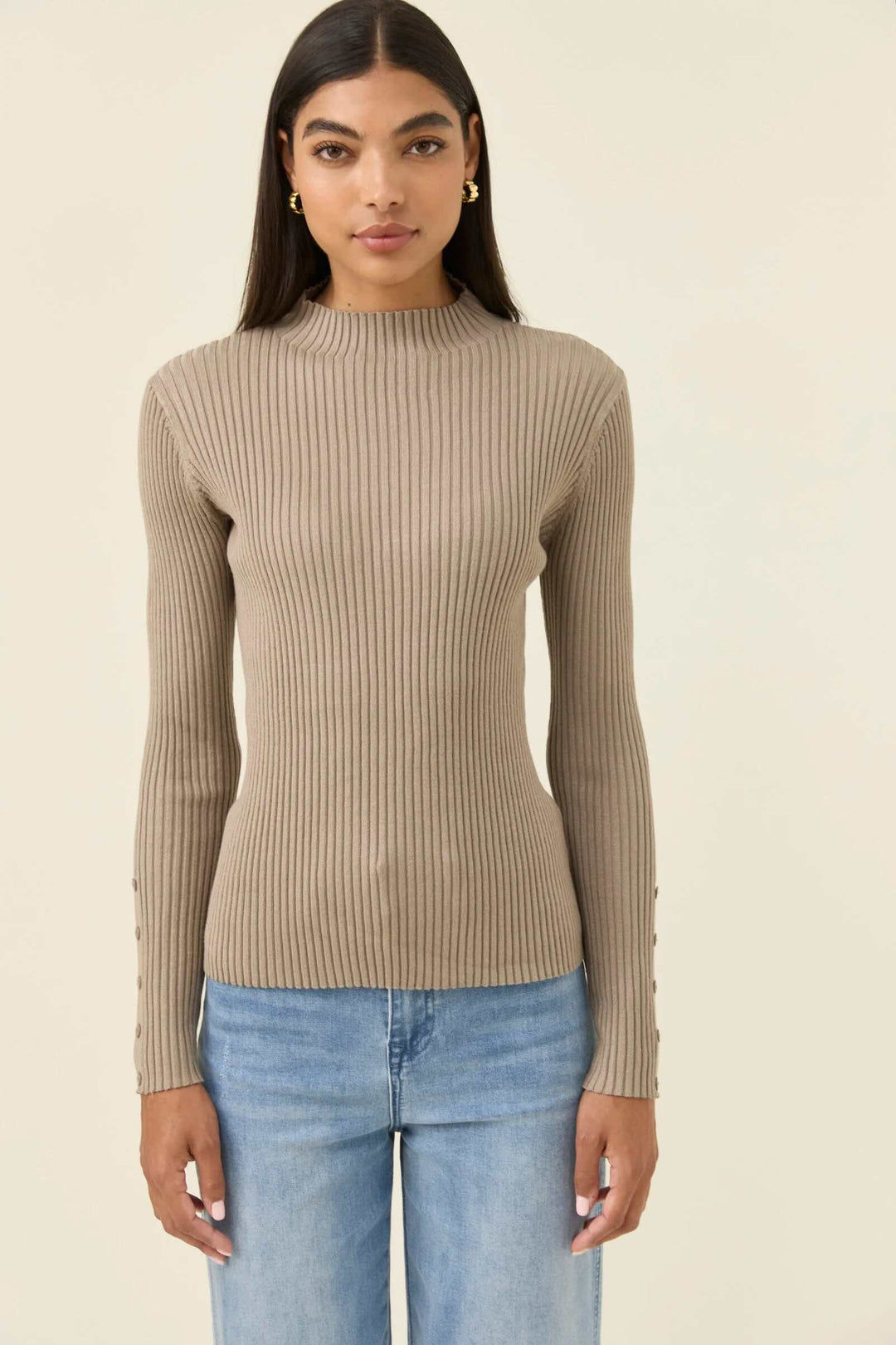 Juno Knit Top – Stone
