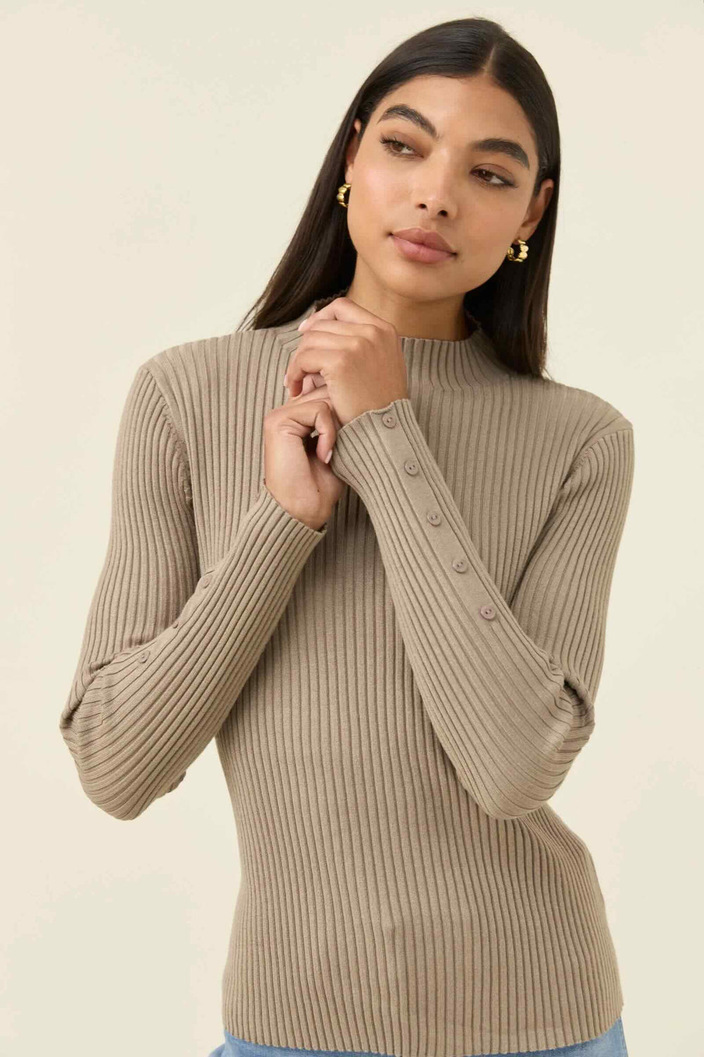 Juno Knit Top - Stone