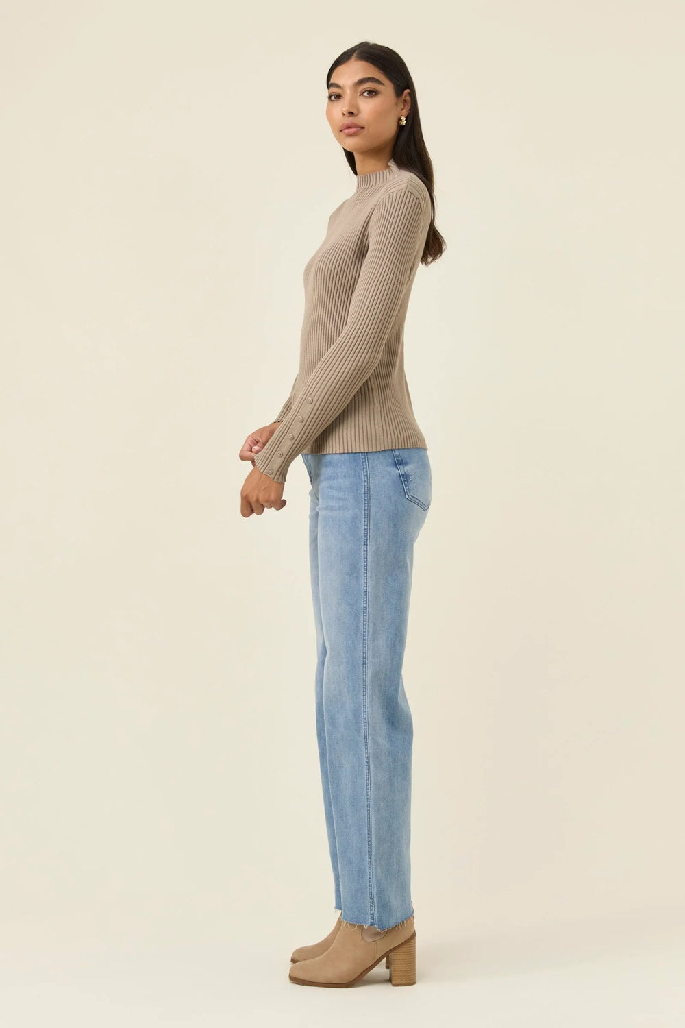 Juno Knit Top - Stone