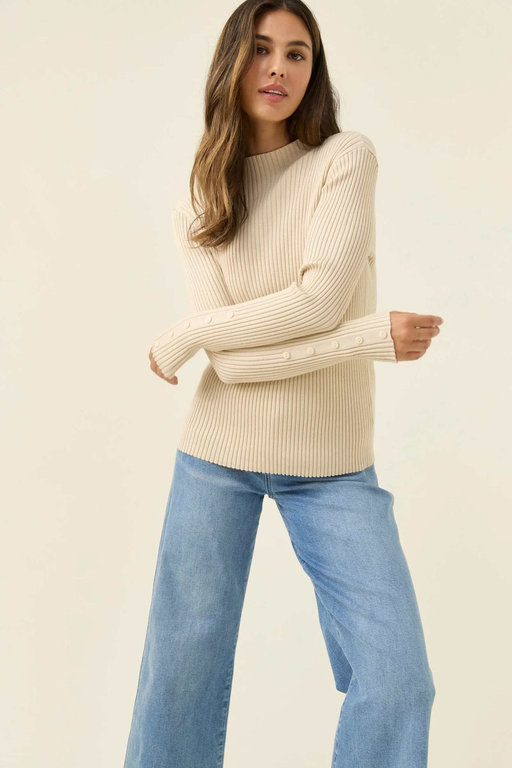 Juno Knit Top - Canvas