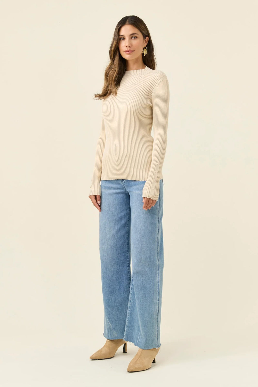 Juno Knit Top - Canvas